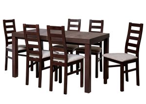 Zestaw 6 krzeseł Alex i stół laminat Camilla